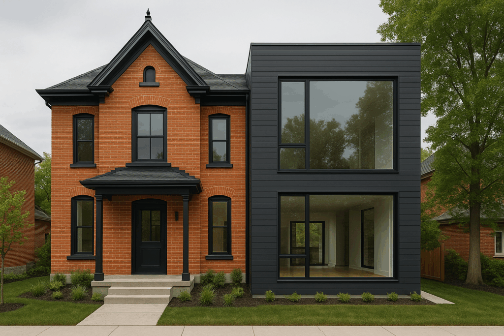 Seamless home addition in Ontario blending into original structure with modern upgrades