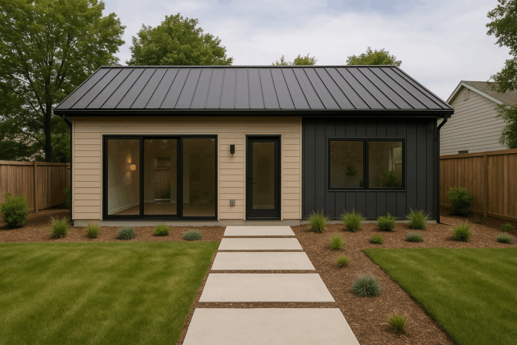 Ontario coach house built as a legal secondary dwelling with private entry and custom design