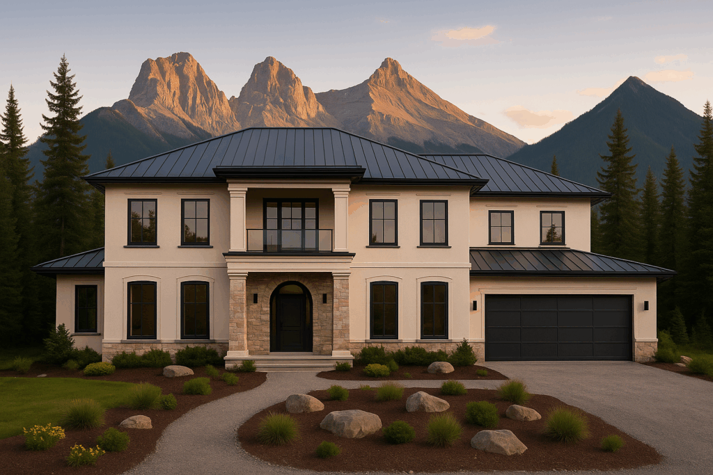 Luxury mountain estate in Banff designed by ConstructionX – Custom Home Builders in Banff