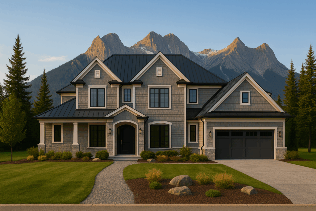 Hamptons-style luxury home in Banff by ConstructionX – Custom Home Builders in Banff