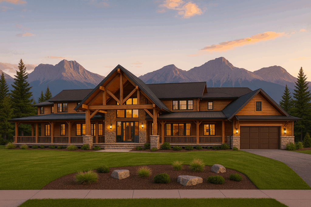 The Ranch – Luxury timber-frame mountain home in Banff by ConstructionX, trusted Custom Home Builders in Banff