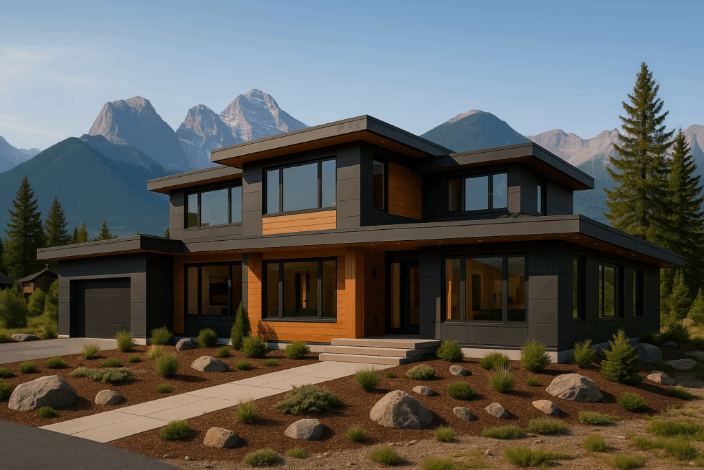 The Modern Banff Retreat – Contemporary luxury residence by ConstructionX, trusted Custom Home Builders in Banff