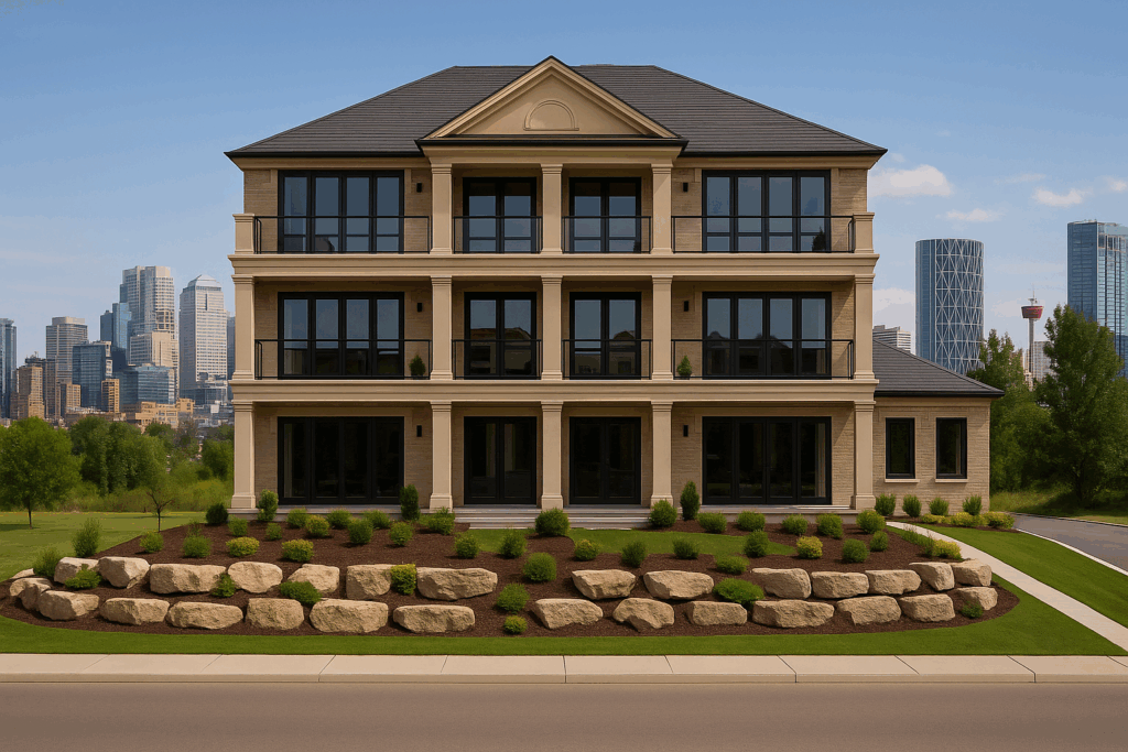 Modern three-storey custom home in Calgary — Custom Home Builders in Alberta