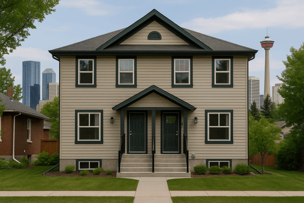 Modern duplex rental property in Calgary — Custom Home Builders in Alberta