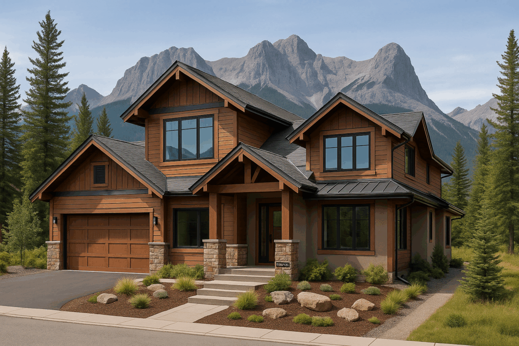 Luxury mountain home in Canmore — Custom Home Builders in Alberta