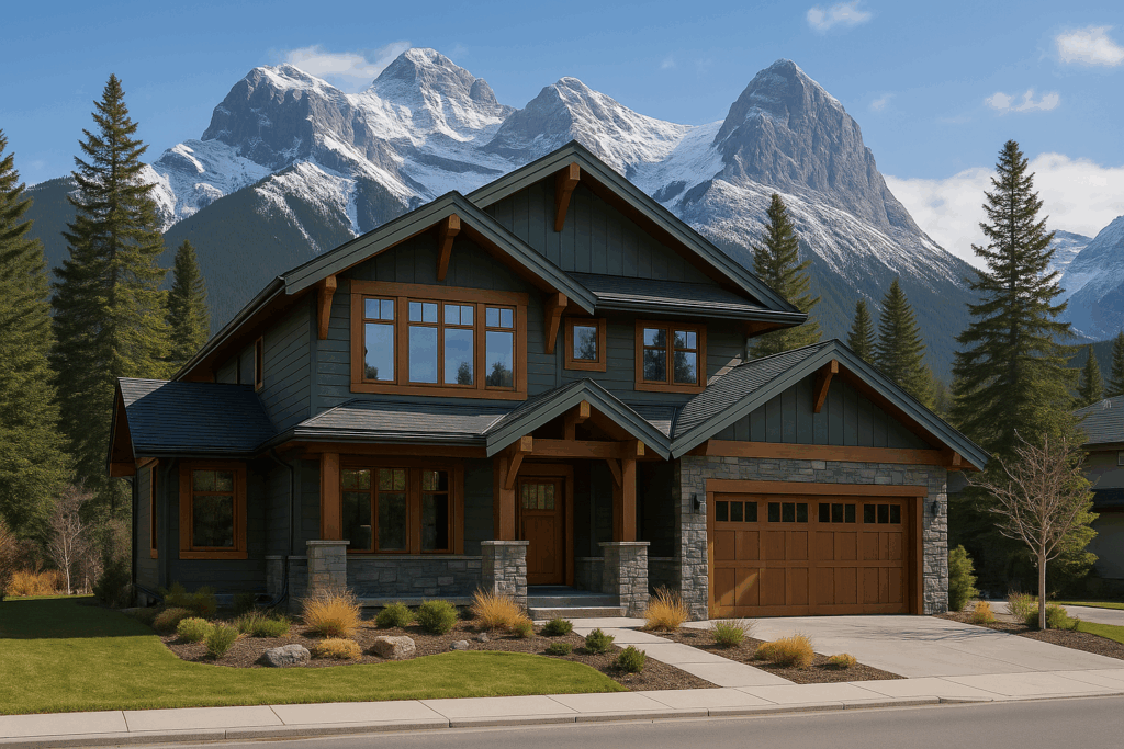 Luxury custom home in Banff — Custom Home Builders in Alberta