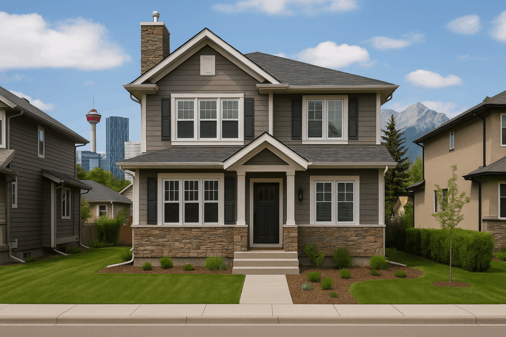 Modern family home in Calgary — Custom Home Builders in Alberta