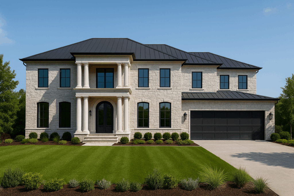 ConstructionX luxury custom home exterior — Custom Home Builders in Okotoks with timeless architectural design