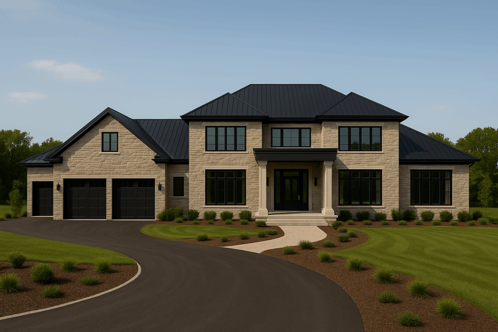 Luxury executive V-shaped residence by ConstructionX — Custom Home Builders in Windermere