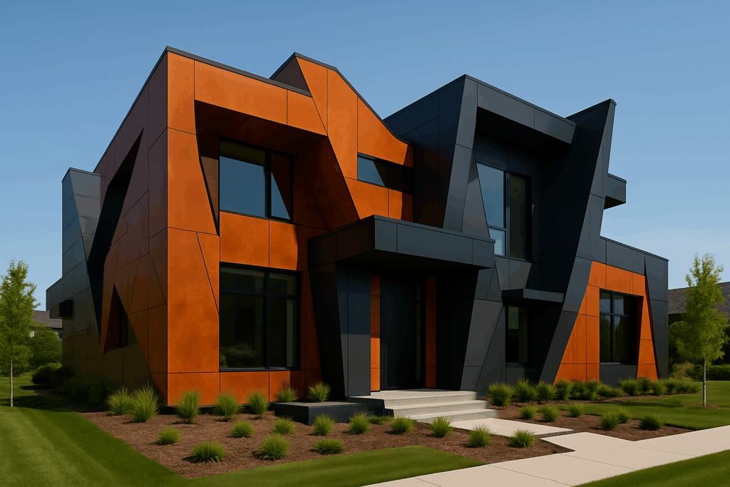 Wildly contemporary steel and ACM panel home by ConstructionX — Custom Home Builders in Windermere